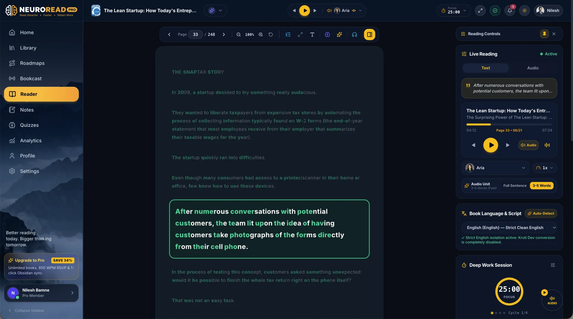 Reader preview