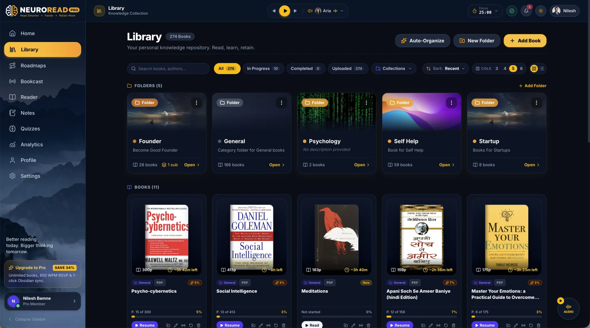 Uploading books into NeuroRead Pro